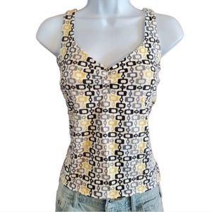 B.Y.B.B. By Susan Lawrence Fitted Tank with Gem Accents on Bodice